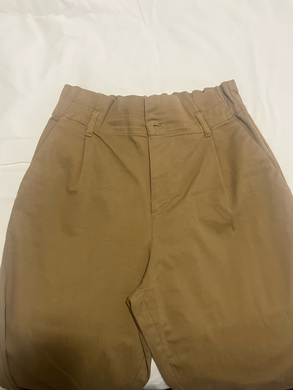 Zara Women's Ankle Cropped Pants in Chestnut Brown